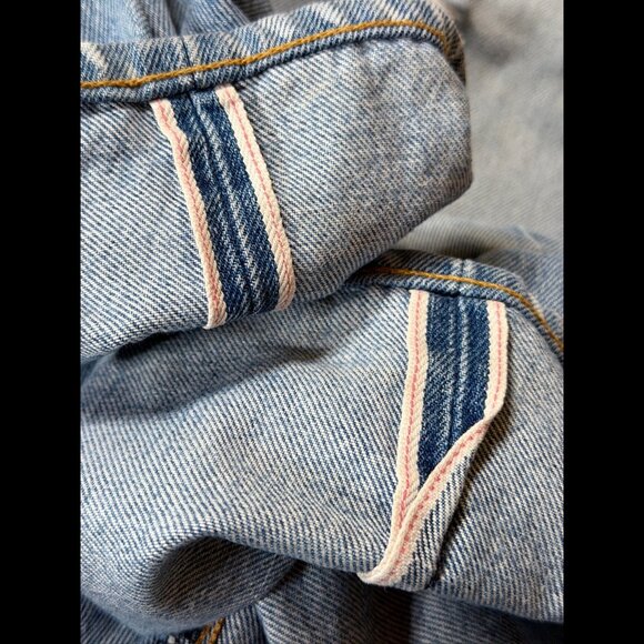 Levis 511 Jeans 32 x 34 Mens Blue White Oak Destroyed Denim 5 Pocket - Picture 13 of 13